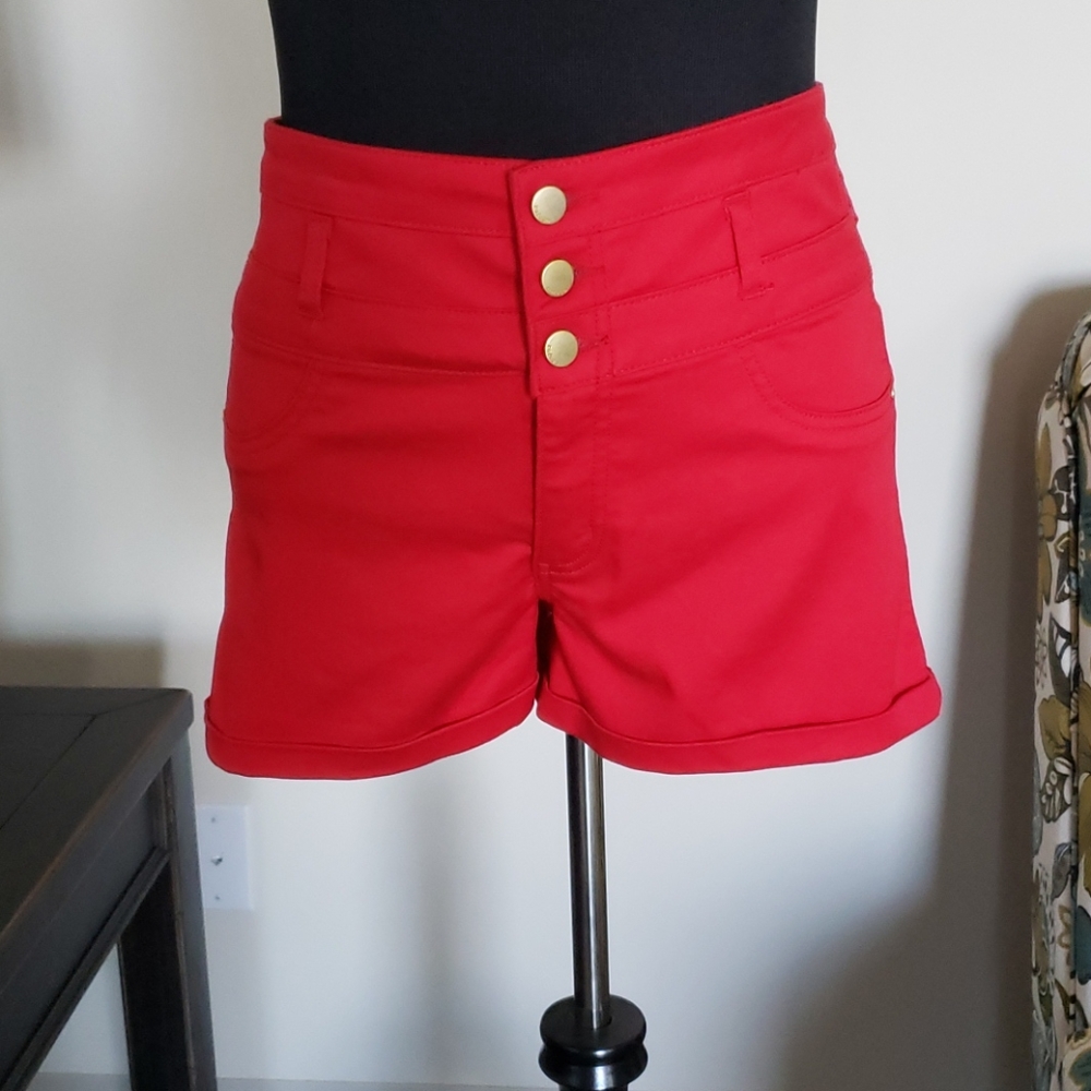 Refuge sz14 High Waist Button Up Shorts
